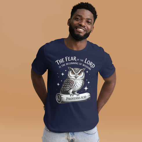 The Fear of the LORD is the beginning of wisdom Christian Bible Verse T-Shirt